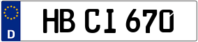 Trailer License Plate